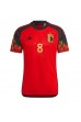 Belgia Youri Tielemans #8 Fotballdrakt Hjemme Klær VM 2022 Korte ermer